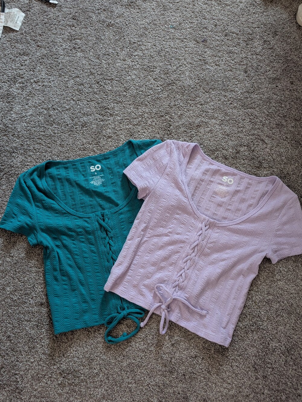 SO Front Lace Up Crop Top Bundle